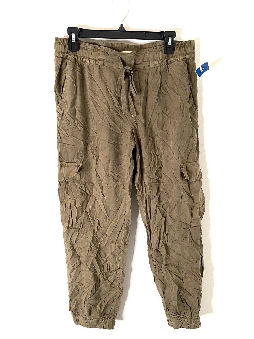 cloth & stone Olive Green Tencel Lyocell Cargo Jogger Pants Utility NWT